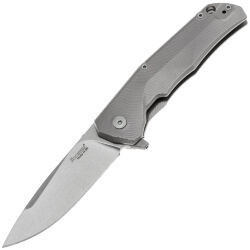 Нож Lion Steel T.R.E. сталь M390 рукоять Gray Titanium (TRE GY)