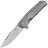 Нож Lion Steel T.R.E. сталь M390 рукоять Gray Titanium (TRE GY)