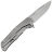 Нож Lion Steel T.R.E. сталь M390 рукоять Gray Titanium (TRE GY)
