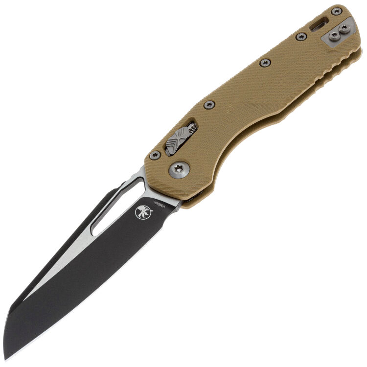 Нож Microtech MSI Ram-Lok Black сталь M390MK рукоять Fluted Tan G10 (210-1FLGTTA)