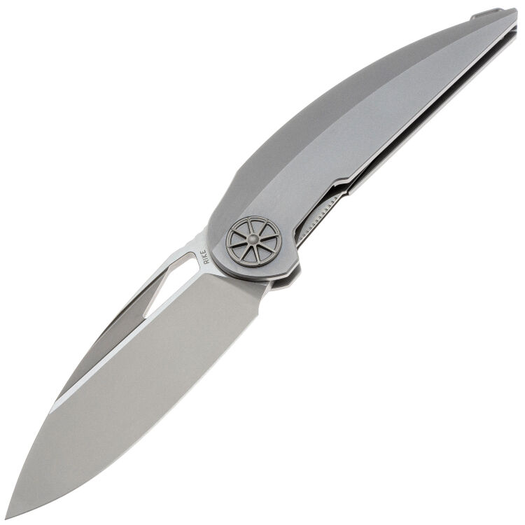 Нож Rike Knife Tissot 2 сталь M390 рукоять Grey Titanium