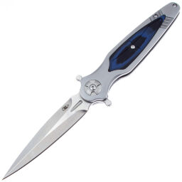 Нож Reptilian Магистр 03-3 Даггер сталь D2 рукоять сталь/Black-blue G10