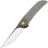 Нож Bestech Swift Blackwash/Satin сталь D2 рукоять Green Canvas Micarta (BG30A-2)
