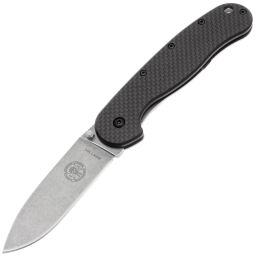 Нож ESEE Avispa stonewash сталь D2 рукоять Carbon Fiber/G10 (BRK1302CF)