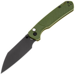 Нож CJRB Pyrite Light black PVD сталь AR-RPM9 рукоять Green FRN (J1945-BGN)
