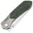 Нож Remette Meteor сталь M390 рукоять Sandblast Ti/Green colored CF (RTPT-C)