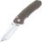 Нож Kizer Mad Tanto stonewash сталь 154CM рукоять Green Micarta