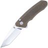 Нож Kizer Mad Tanto stonewash сталь 154CM рукоять Green Micarta