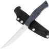 Нож филейный Owl Knife FS110 сталь N690 рукоять микарта Джинс серая