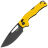 Нож SRM Mirage blackwash сталь 14C28N рукоять Yellow G10 (239X-GY)