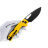 Нож SRM Mirage blackwash сталь 14C28N рукоять Yellow G10 (239X-GY)