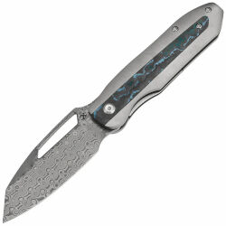 Нож Kansept Thunderhead сталь Damascus рукоять Gray Ti/Artic Storm Carbon Fiber