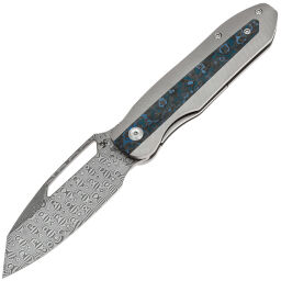 Нож Kansept Thunderhead сталь Damascus рукоять Gray Ti/Artic Storm Carbon Fiber