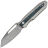 Нож Kansept Thunderhead сталь Damascus рукоять Gray Ti/Artic Storm Carbon Fiber