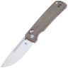 Нож Kizer Escort stonewash сталь 154CM рукоять Green Micarta
