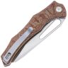 Нож CIVIVI Spiny Dogfish blackwash сталь 14C28N рукоять Brown Linen Micarta (C22006-4)