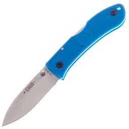 Нож Ka-Bar Dozier Folding Hunter сталь AUS-8 рукоять Blue Zytel (4062BL)