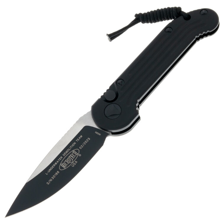 Нож Microtech LUDT Tactical black сталь M390 рукоять Black Aluminum (135-1T)