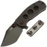 Нож Rike Knife Smelter-D сталь M390 рукоять Diamond Dark Gray Titanium/3 Skull