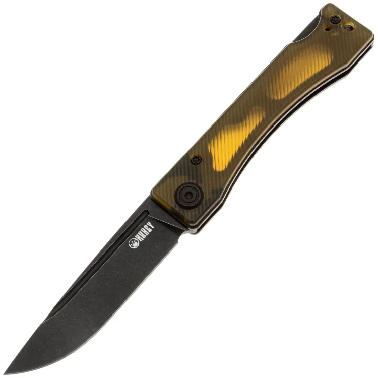 Нож Kubey Akino blackwash сталь 14C28N рукоять Ultem