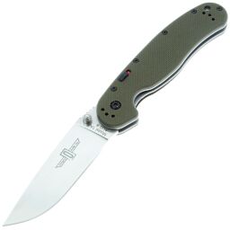 Нож Ontario RAT-1 Assisted Satin сталь AUS-8 рукоять Olive Drab G10 (8870OD)