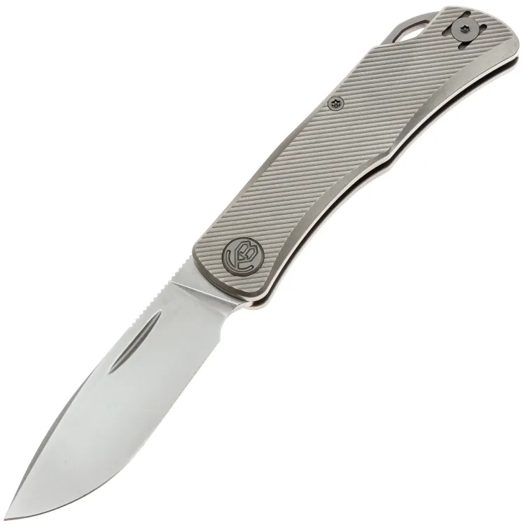 Нож KB Knives El Dorado satin сталь M390 рукоять Grey Titanium