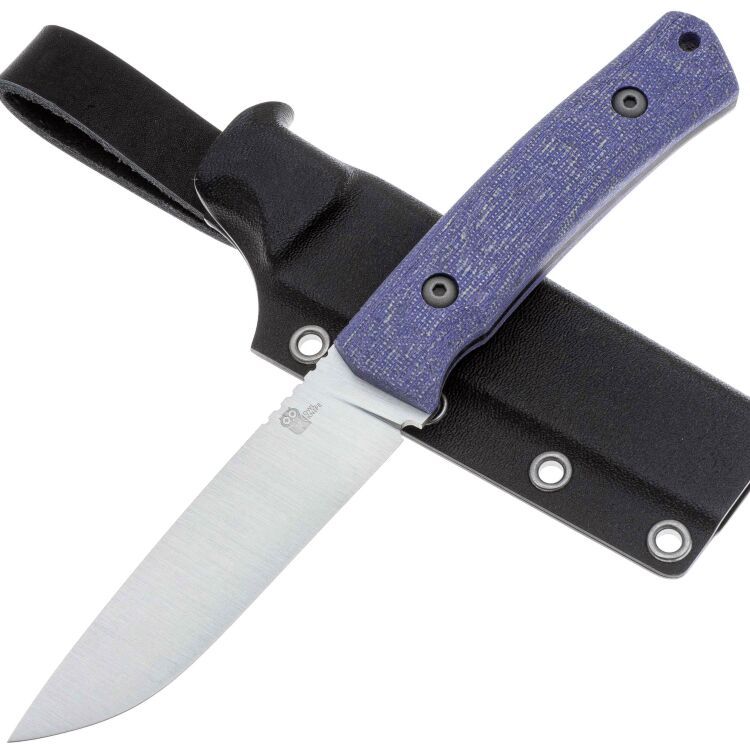 Нож Owl Knife Barn-S сталь Vanax рукоять микарта Джинс фиолетовая