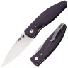 Нож TRM Atom tumbled сталь CPM-20CV рукоять Contoured Popsicle Purple G10