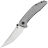 Нож Kansept Baku satin сталь S35VN рукоять Gray Titanium