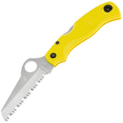 Нож Spyderco Saver Salt сталь H-2 рукоять Yellow FRN (C118SYL)