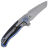 Нож WE Knife Press Check Tanto сталь CPM-20CV рукоять Gray Ti/Black/Blue G10 (WE20078A-2)
