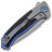 Нож WE Knife Press Check Tanto сталь CPM-20CV рукоять Gray Ti/Black/Blue G10 (WE20078A-2)
