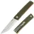 Нож SRM Gent Scandi satin/stonewash сталь 10Cr15CoMoV рукоять Green G10 (401L-GP)