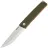 Нож SRM Gent Scandi satin/stonewash сталь 10Cr15CoMoV рукоять Green G10 (401L-GP)