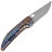 Нож WE Knife Attor beadblast сталь CPM-20CV рукоять Flamed/Gold inlays Titanium (WE23037-2)