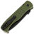 Нож Pro-Tech/Emerson CQC7 Tanto satin/DLC сталь 154CM рукоять Green Jigged Aluminium (E7T15-BW)