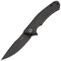Нож Petrified Fish Warrior mini blackwash сталь K110 рукоять Carbon Fiber