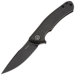 Нож Petrified Fish Warrior mini blackwash сталь K110 рукоять Carbon Fiber
