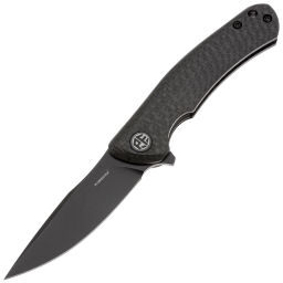 Нож Petrified Fish Warrior mini blackwash сталь K110 рукоять Carbon Fiber