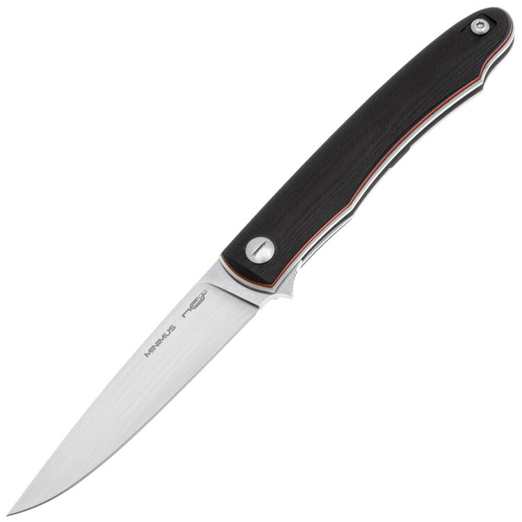 Нож N.C. Custom Minimus Satin сталь X105 рукоять Black/Red G10