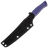 Нож филейный Owl Knife FS110 сталь N690 рукоять микарта Джинс фиолетовая
