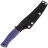 Нож филейный Owl Knife FS110 сталь N690 рукоять микарта Джинс фиолетовая