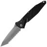 Нож Microtech SOCOM Elite T/E serrated apocalyptic сталь M390 рукоять Black Aluminium (161-12AP)