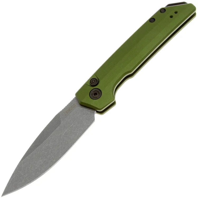 Нож Kershaw Launch Iridium stonewash сталь MagnaCut рукоять Olive Aluminium (7038OL)