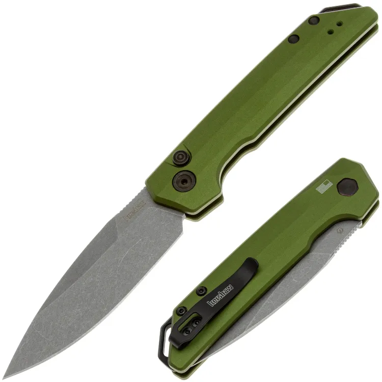 Нож Kershaw Launch Iridium stonewash сталь MagnaCut рукоять Olive Aluminium (7038OL)