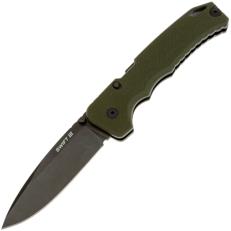 Нож Cold Steel Swift III black сталь CPM-M4 рукоять Olive G10 (FL-40AT)