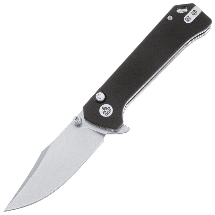 Нож QSP Grebe stonewash сталь 14C28N рукоять Black G10 (QS147-C1)