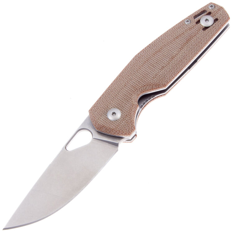 Нож GiantMouse ACE Nimbus V2 сталь Elmax рукоять Natural Canvas Micarta