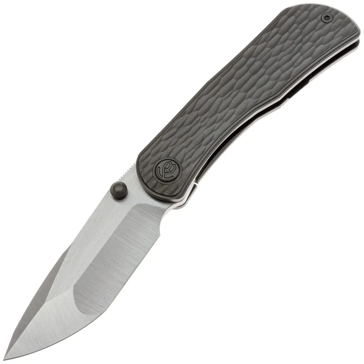 Нож KB Knives Folklore satin сталь M390 рукоять Jigged DLC Titanium