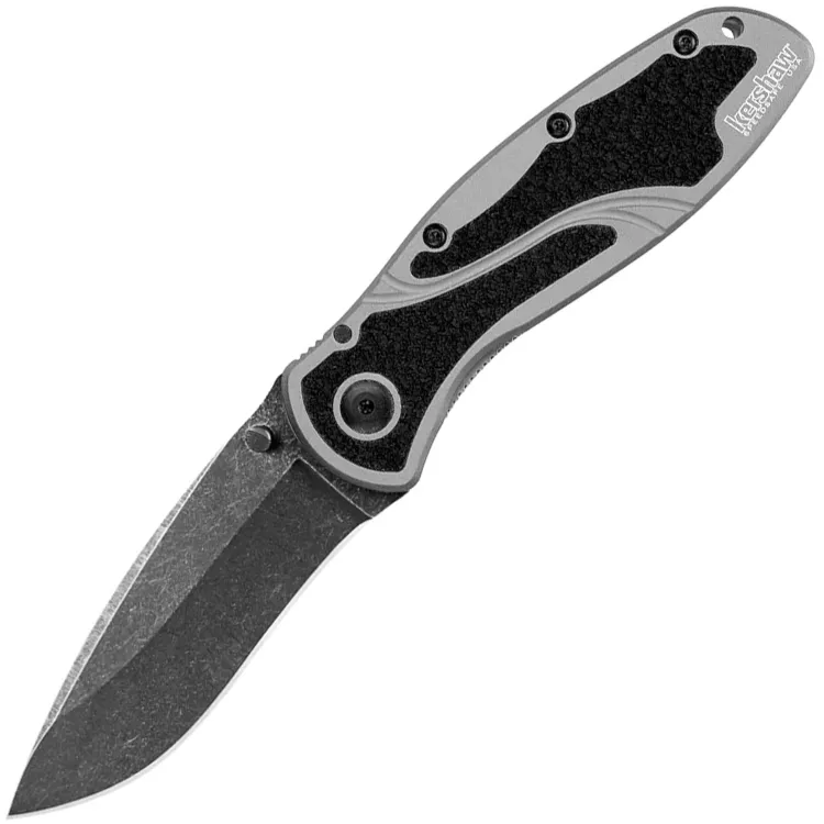 Нож Kershaw Blur blackwash сталь 14C28N рукоять Grey Aluminium/Trac-Tec (1670BGBW)